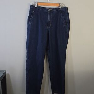 Liz Claiborne Lizwear Jeans Womens Size 14 Petite 14P Blue Autumn Affair